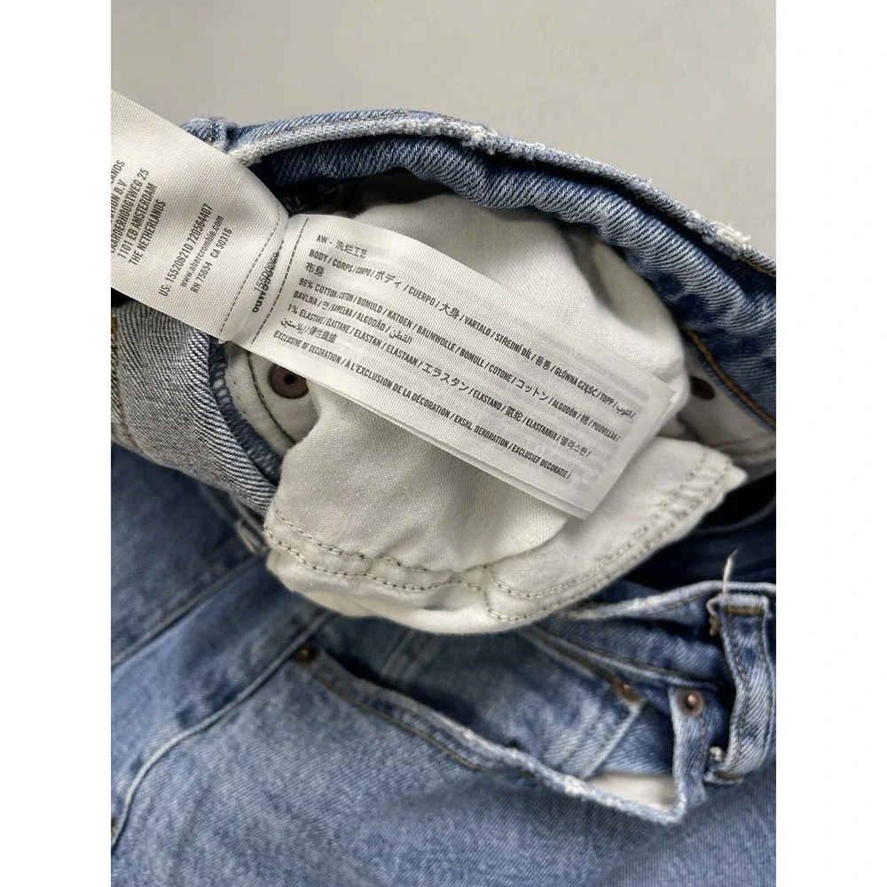 Abercrombie‎ & Fitch The 70s Vintage Flare Ultra High Rise Blue Jeans 32 14R